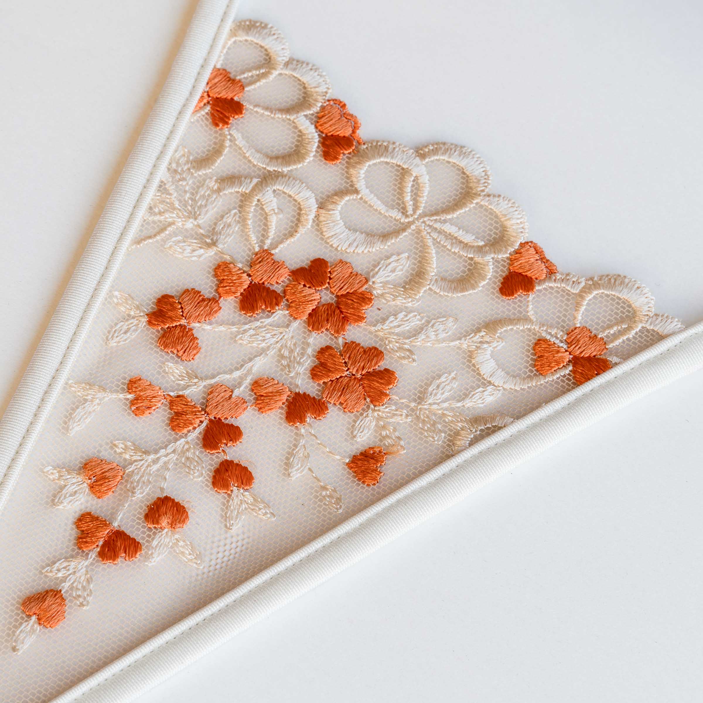 orange Blümchen Spitze mini String - organge flowers lace micro thong