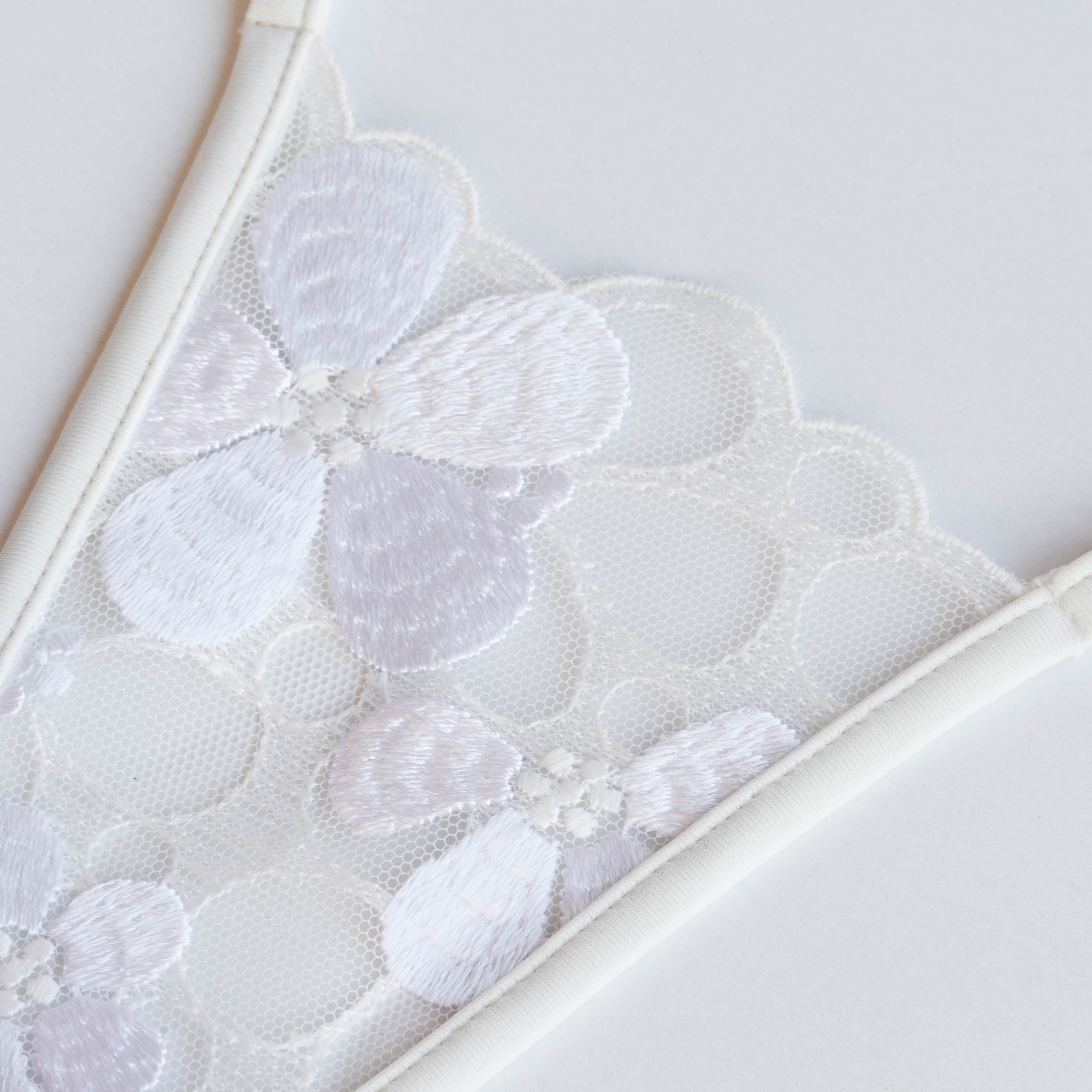 weiß elfenbein Spitze micro String - white ivory lace mini thong
