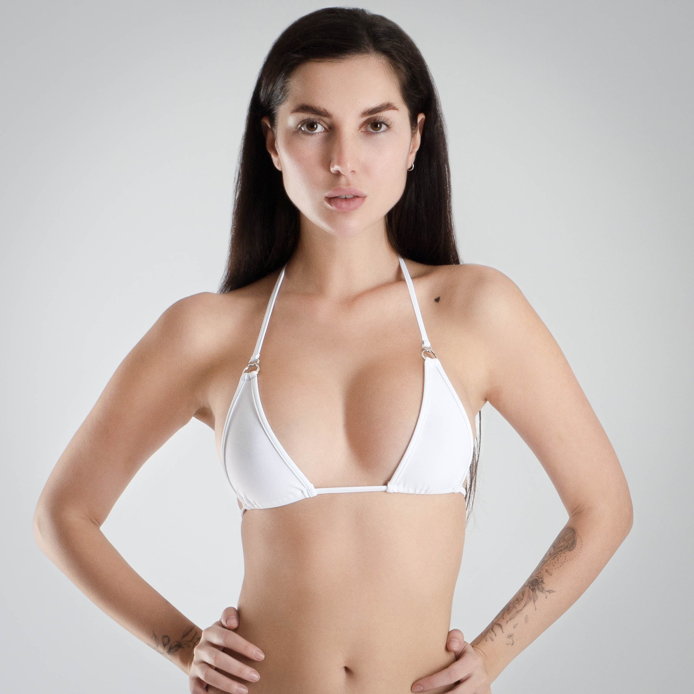 Bikini Micro Triangel weiß - Lucky Cheeks