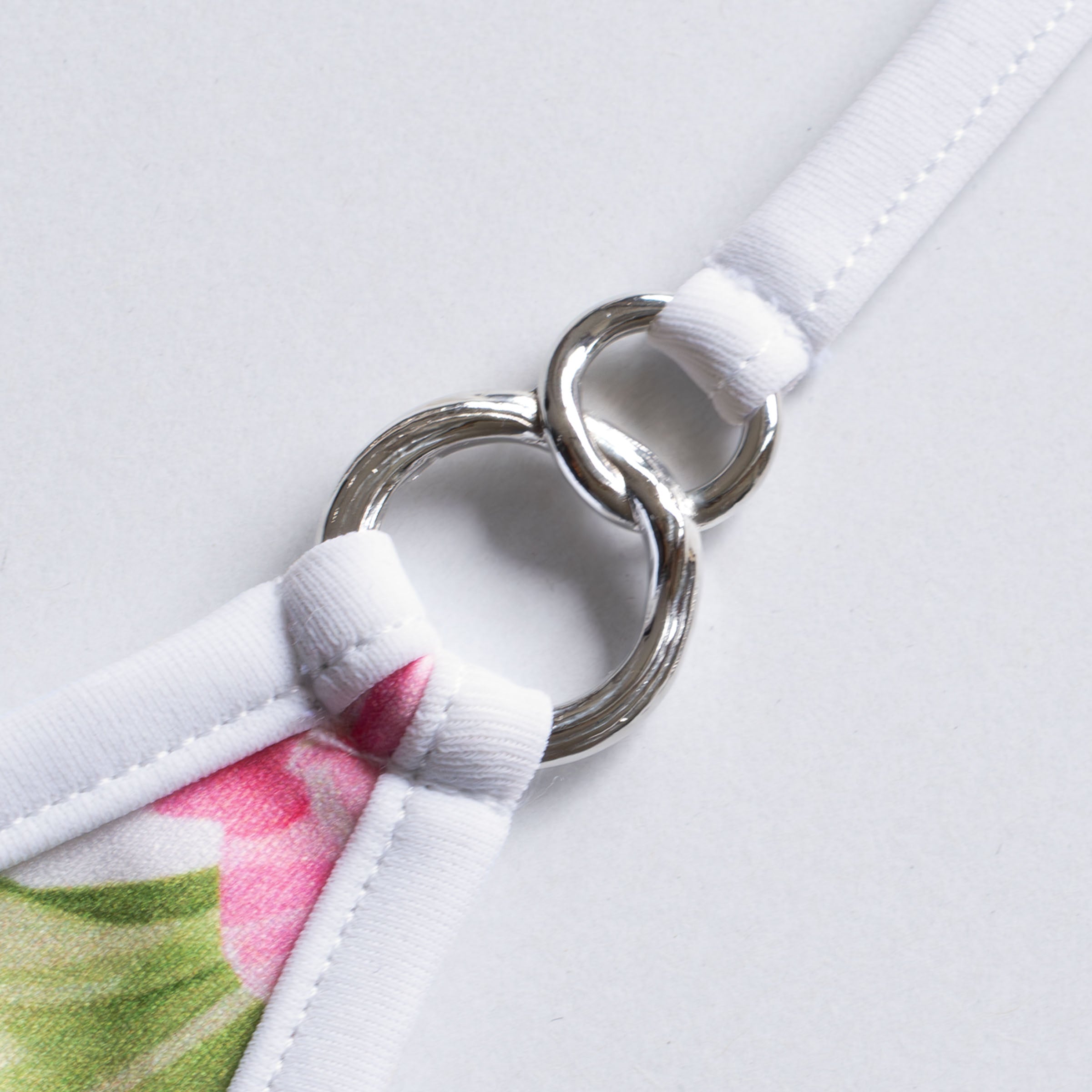 sexy Mini G- Bikini tropical mit silbernen Ringen - hot mini G-thong bikini tropical    with silver rings