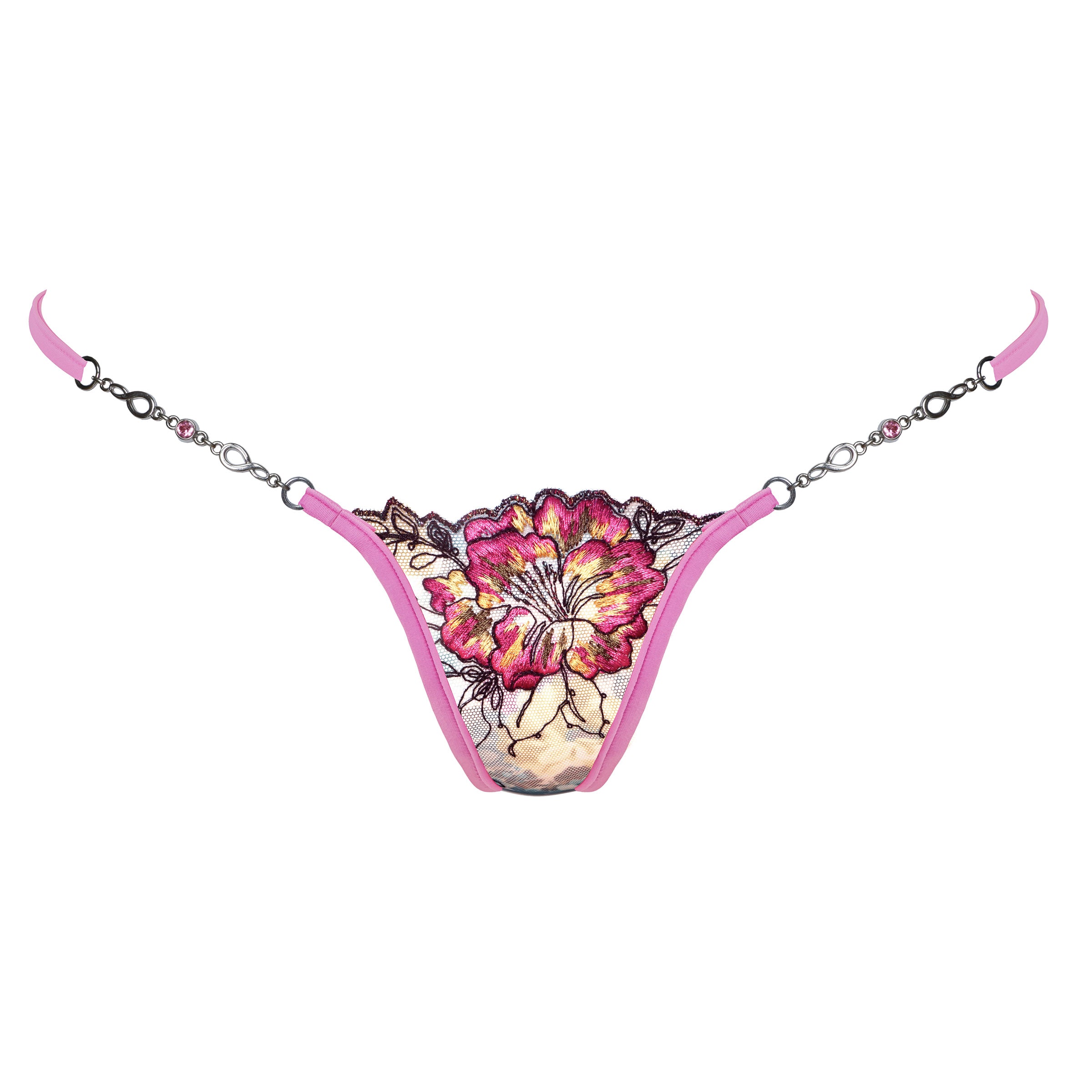 Spitzen String Tanga pink - Lucky Cheeks sexy Dessous