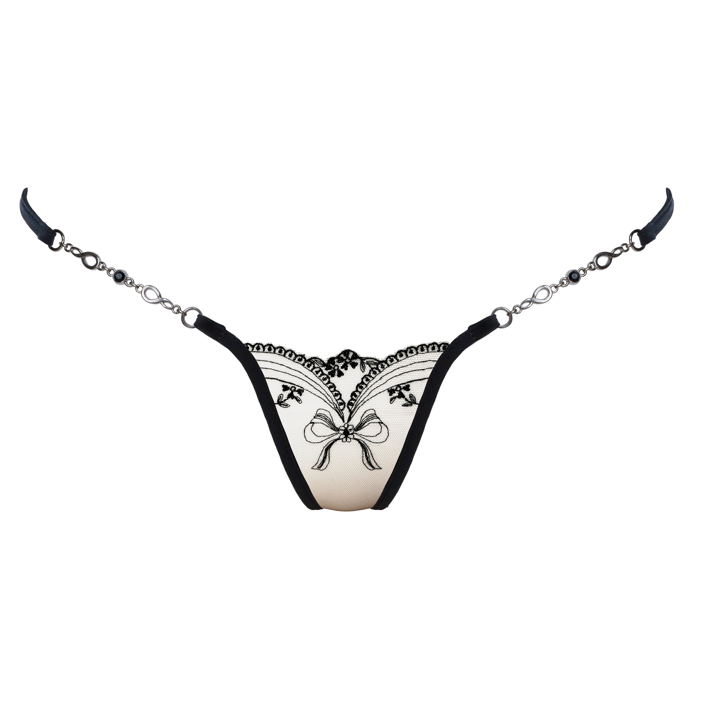 Mini String durchsichtig - Lucky Cheeks sexy Dessous