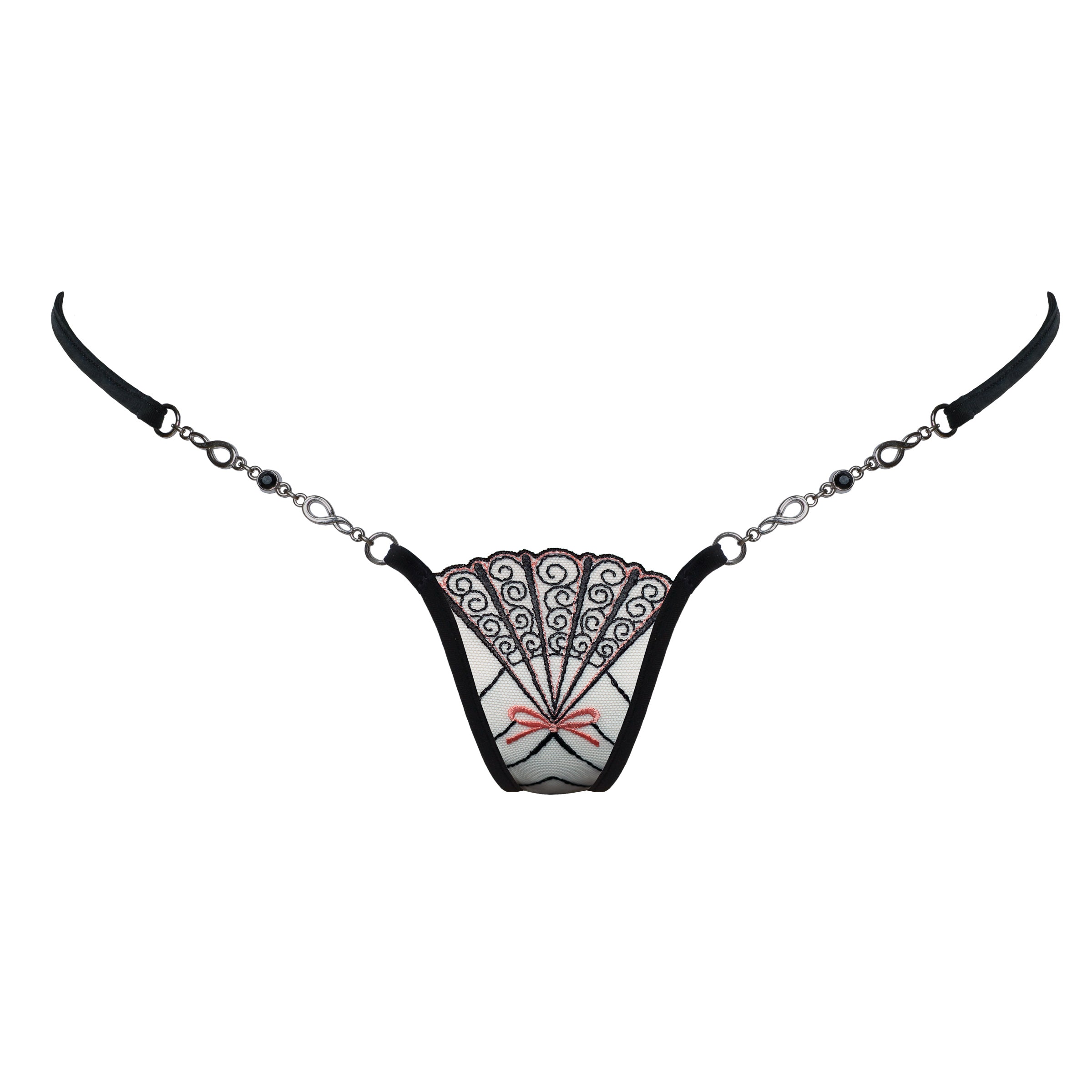 Sexy Micro String mit Schmuck - Lucky Cheeks Dessous - Seductive Micro thong with jewelry- Lucky Cheeks lingerie