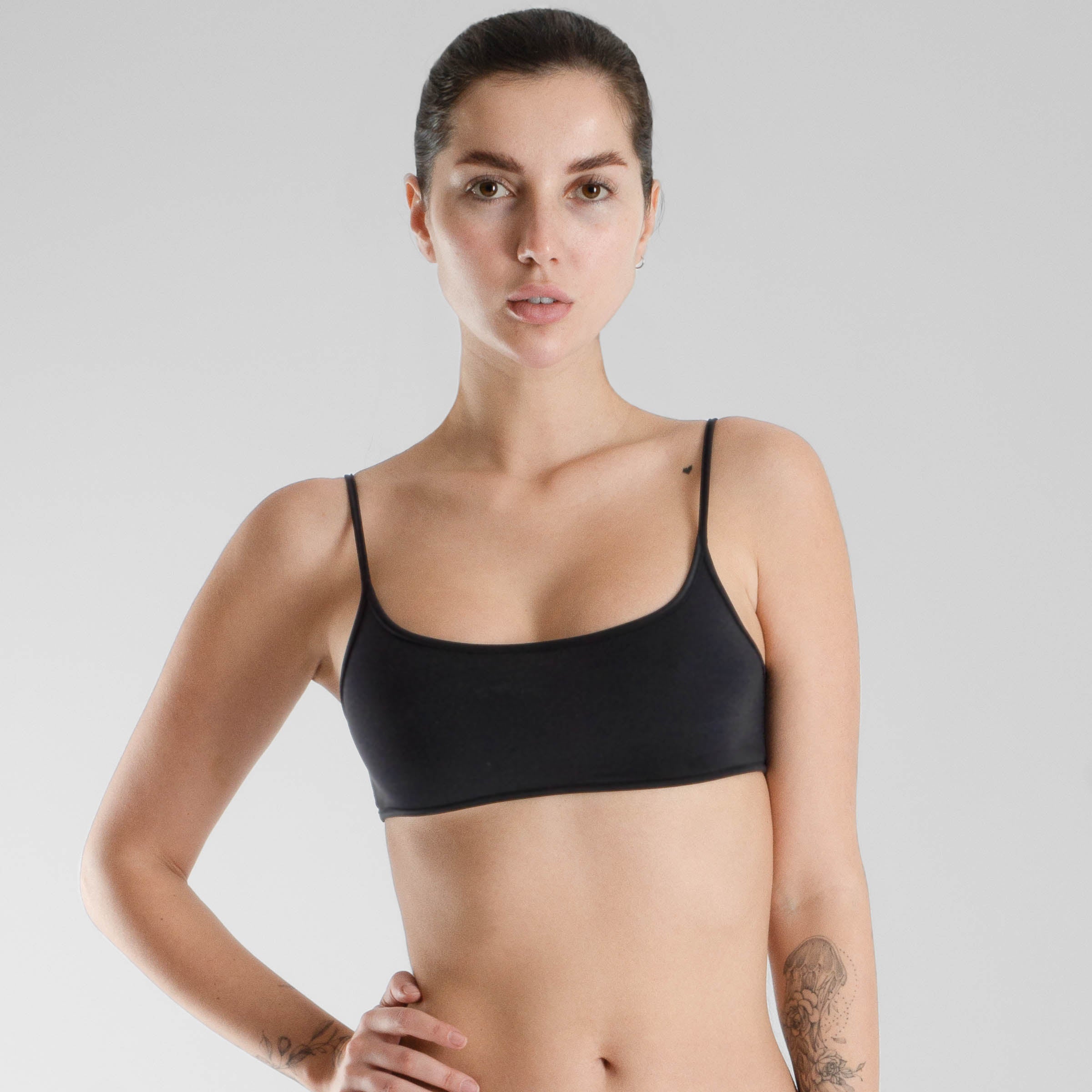 Bikini Bralette BH Top schwarz von Lucky Cheeks