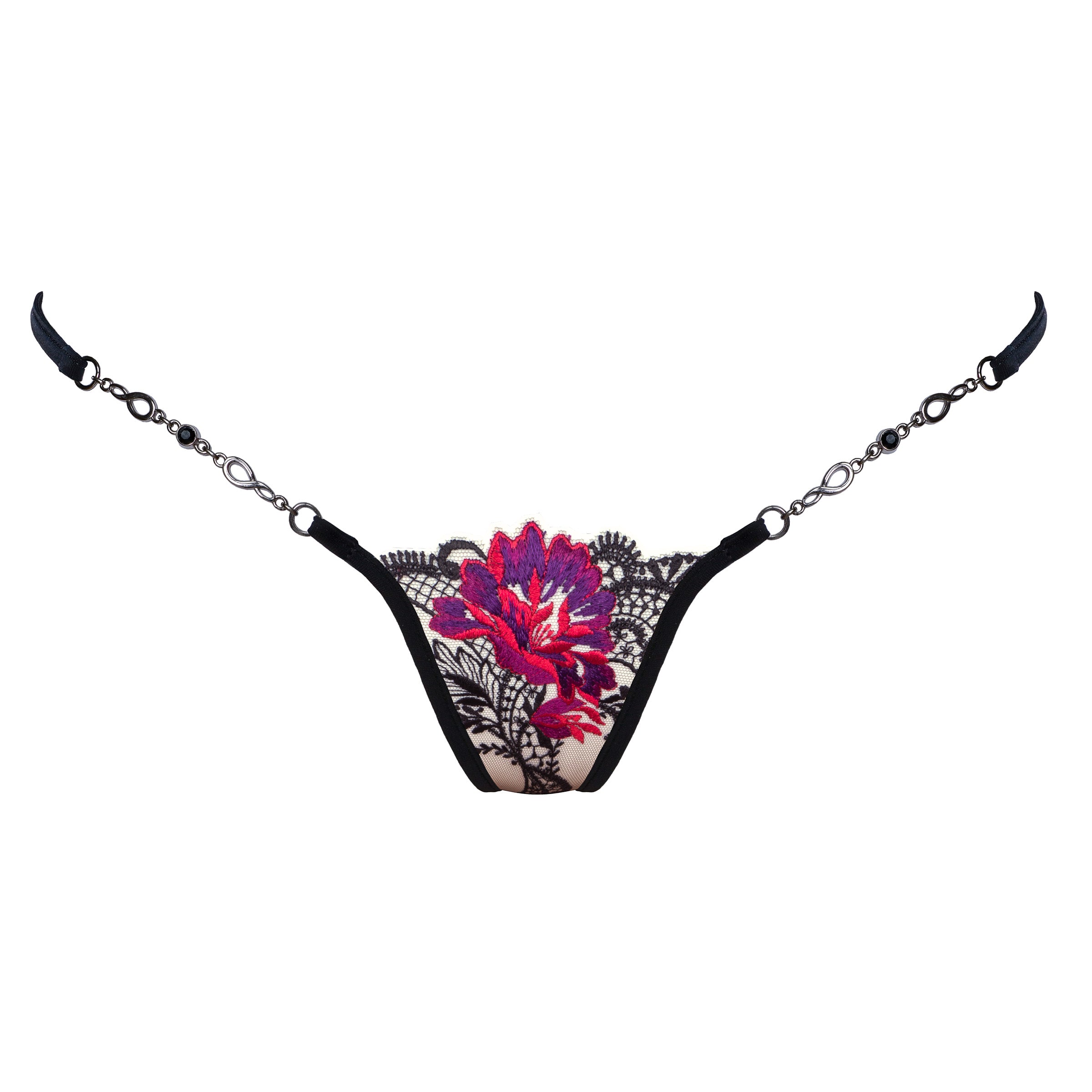 Transparenter Mini String mit Spitze - Lucky Cheeks sexy Dessous