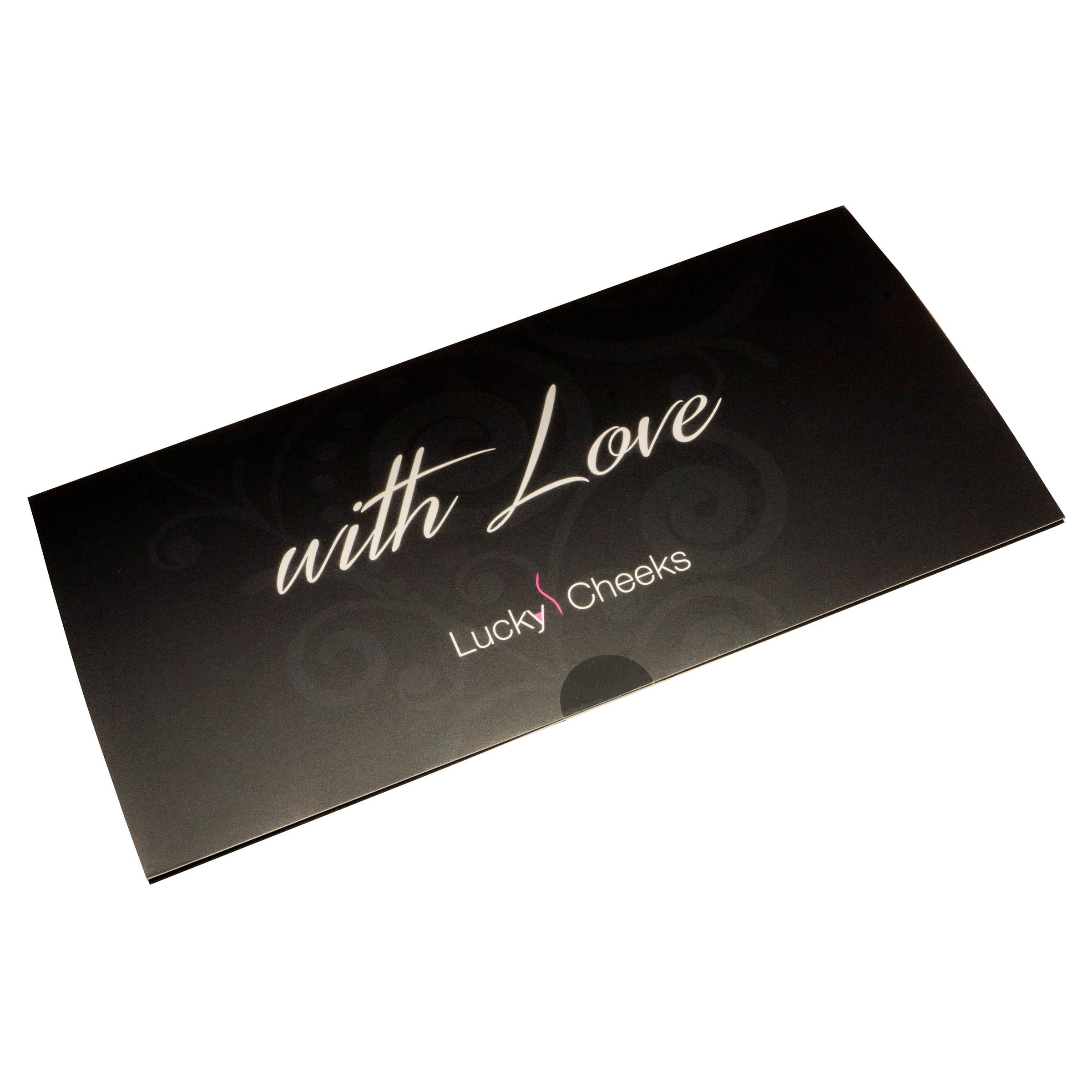 Geschenk Verpackung sexy Maskeaus Spitze - Lucky Cheeks Luxus Lingerie - packaging gift lace mask