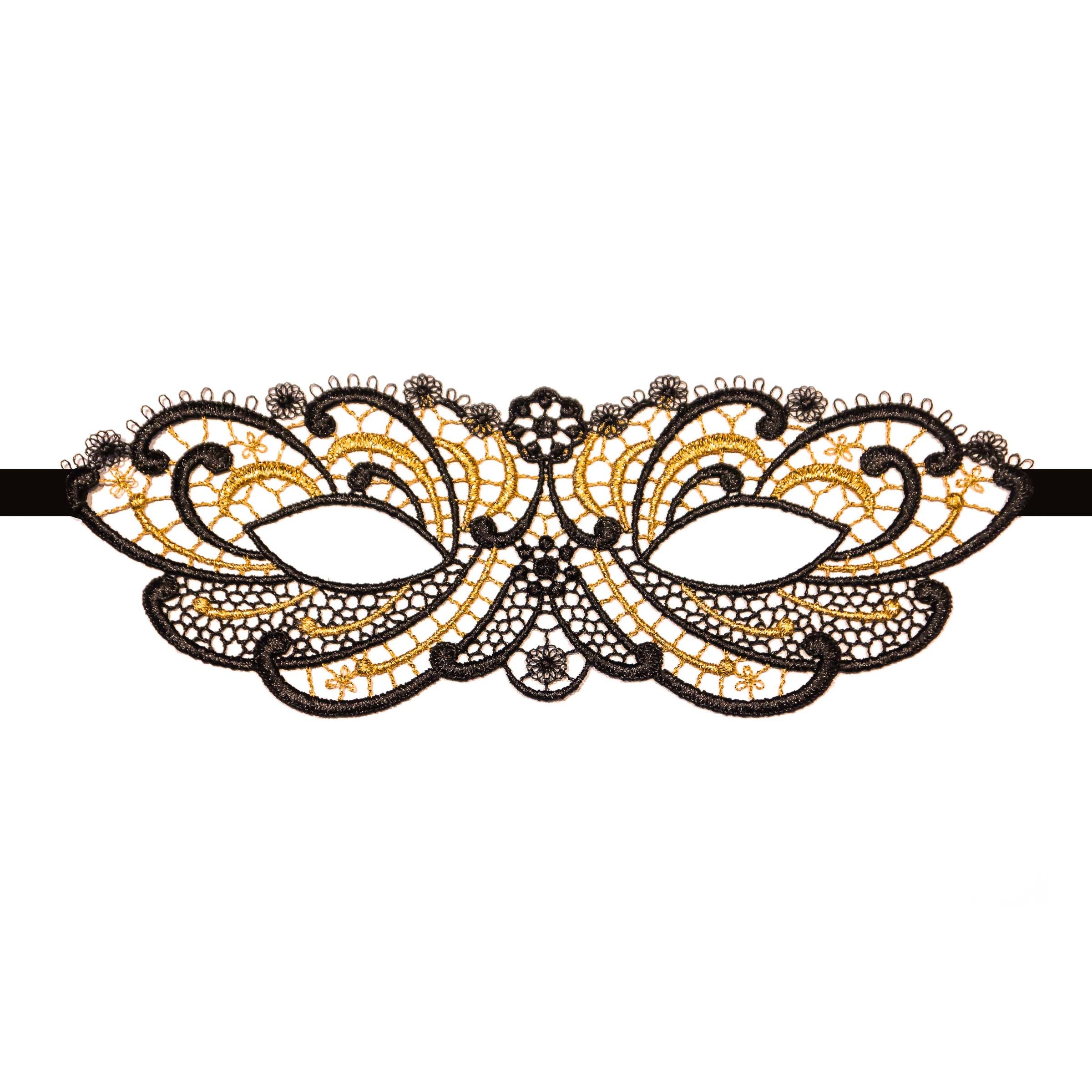 Edler Maske aus Spitze - Lucky Cheeks Luxus Dessous - Classy lace mask - Lucky Cheeks lingerie