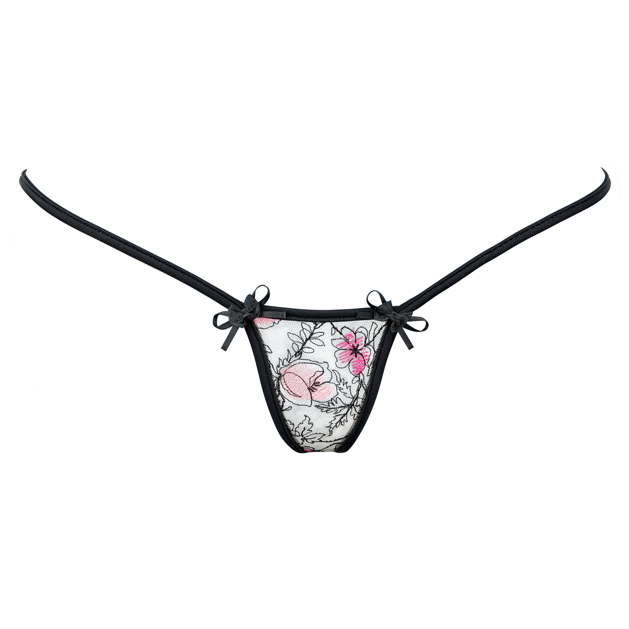 Micro String mit Blumen - Lucky Cheeks sexy Dessous