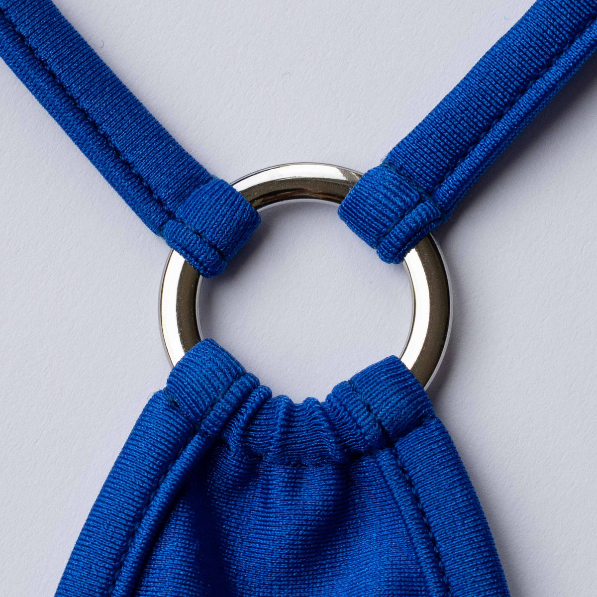 Bikini Royal Blue Teardrop T String Lucky Cheeks