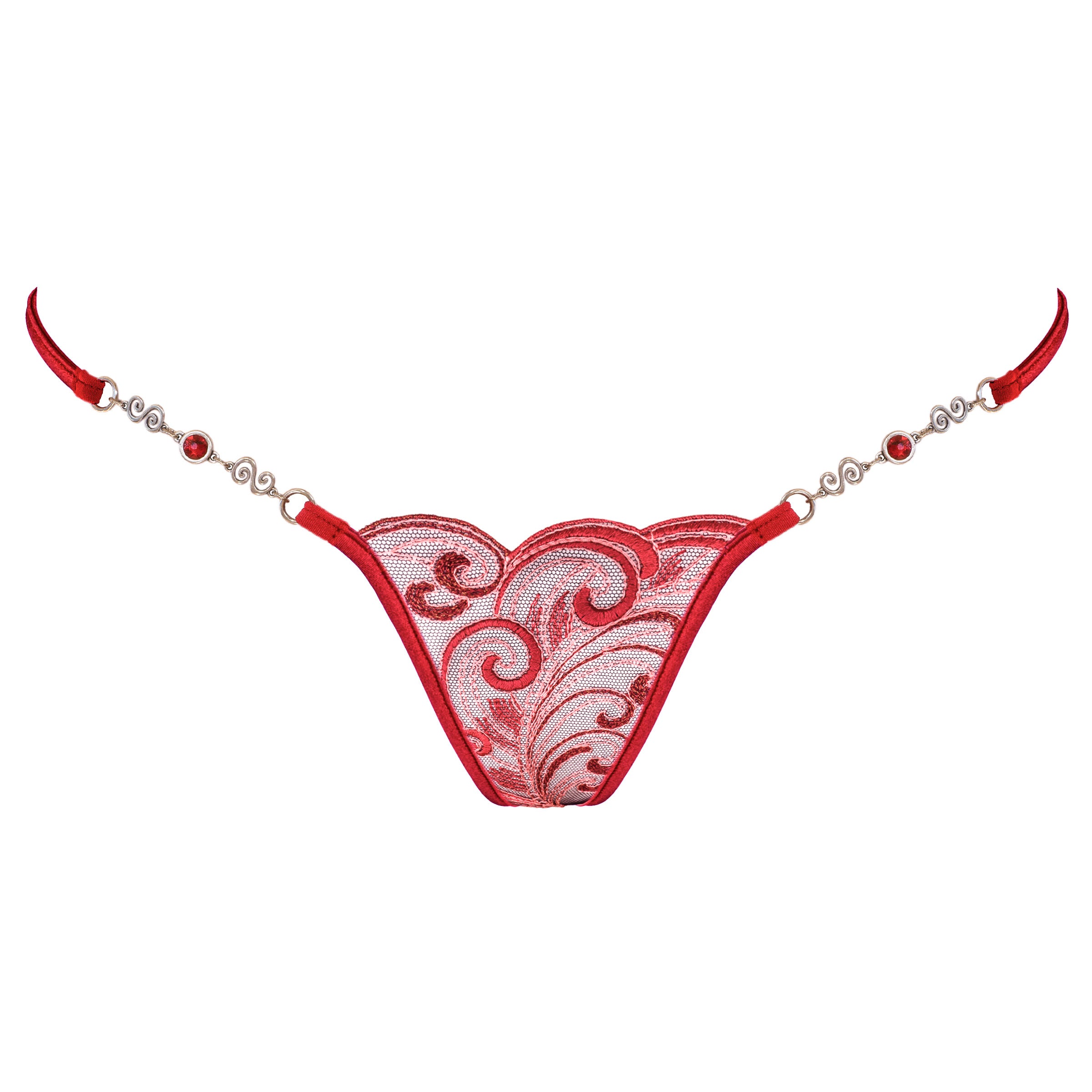 Red Love - Luxus Mini G-String - Rot