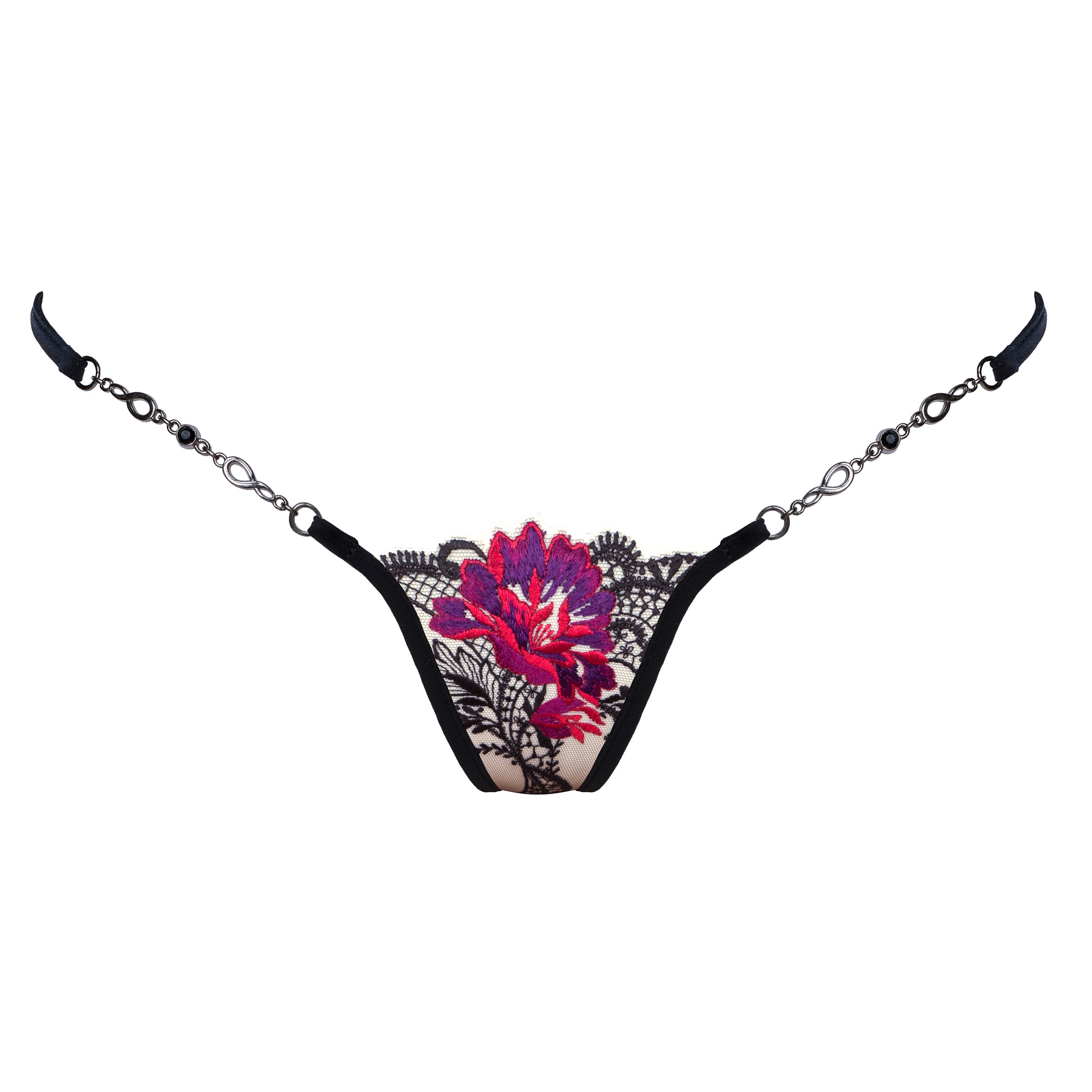 Greek Night - Luxus Mini G-String - Schwarz