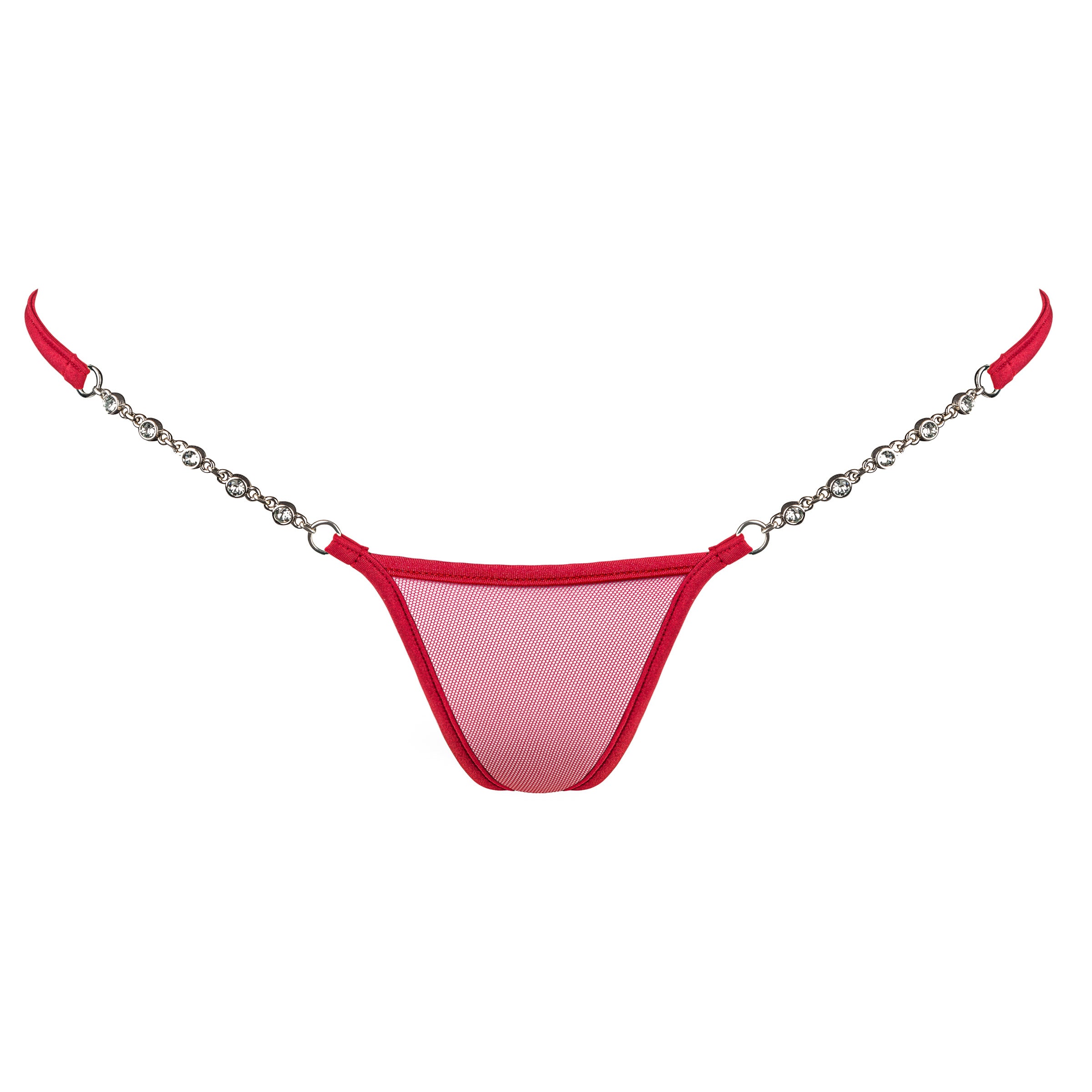Transparent Red - Luxury Micro V-String