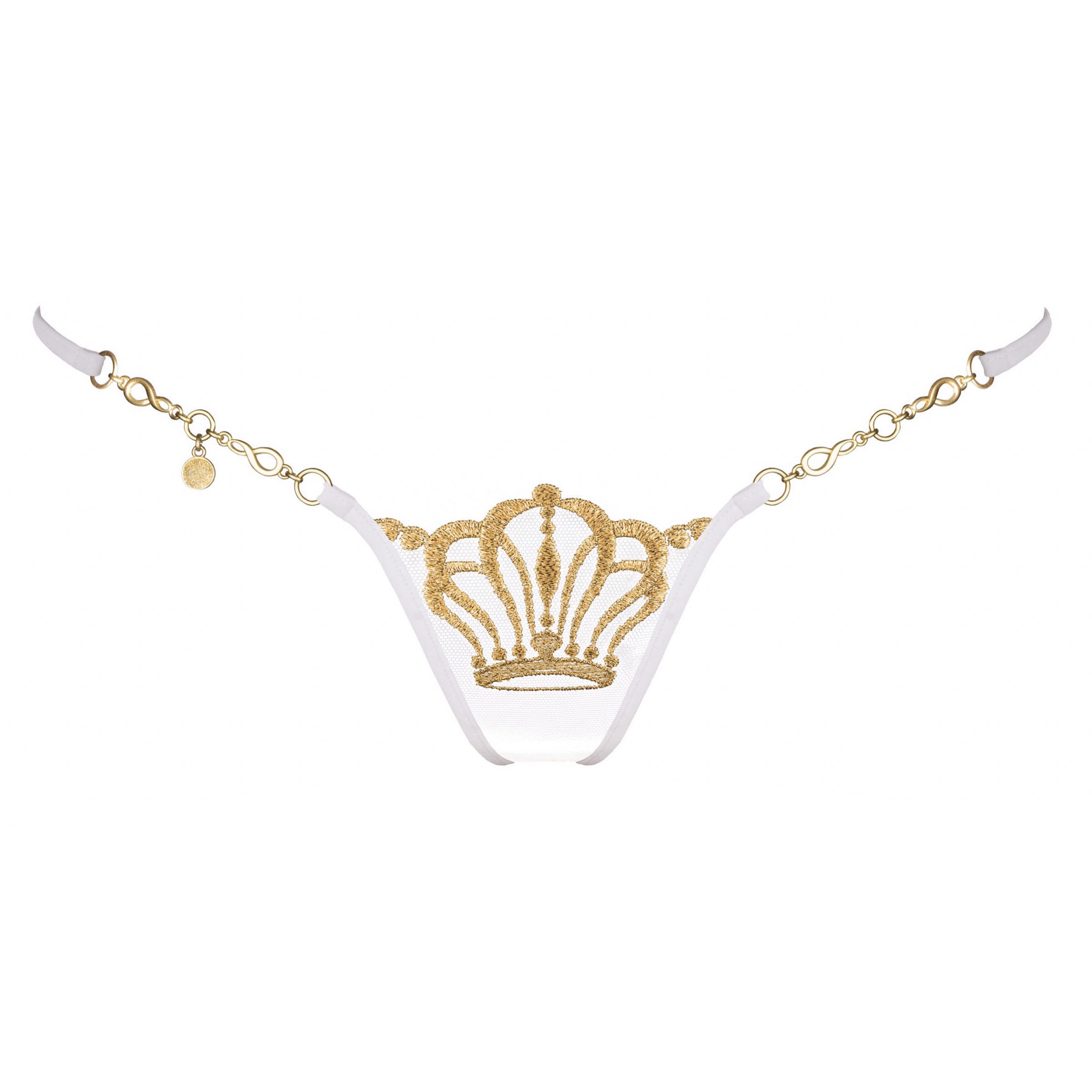 Queen of Love - Ivory - Luxury Mini G-String
